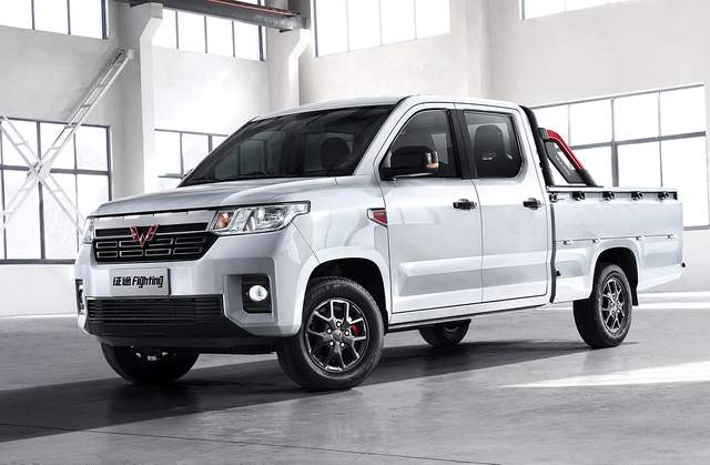 五菱首款皮卡官图发布搭载15l动力3月份正式上市