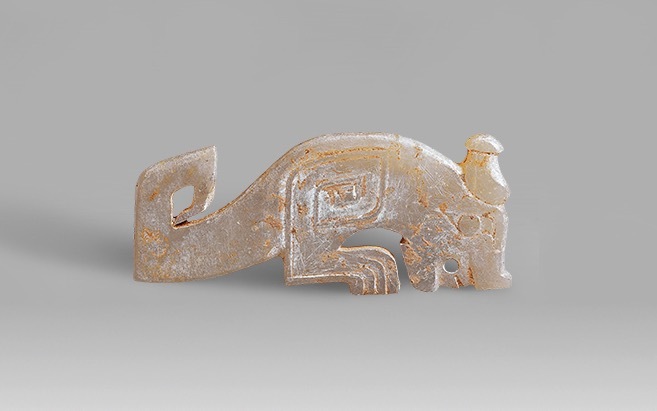 兽形饰新石器时代红山文化玉夔龙商晚期人龙纹玉佩