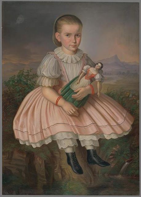 古典油画里心爱的娃娃~像极了小时候摆拍的我__财经头条