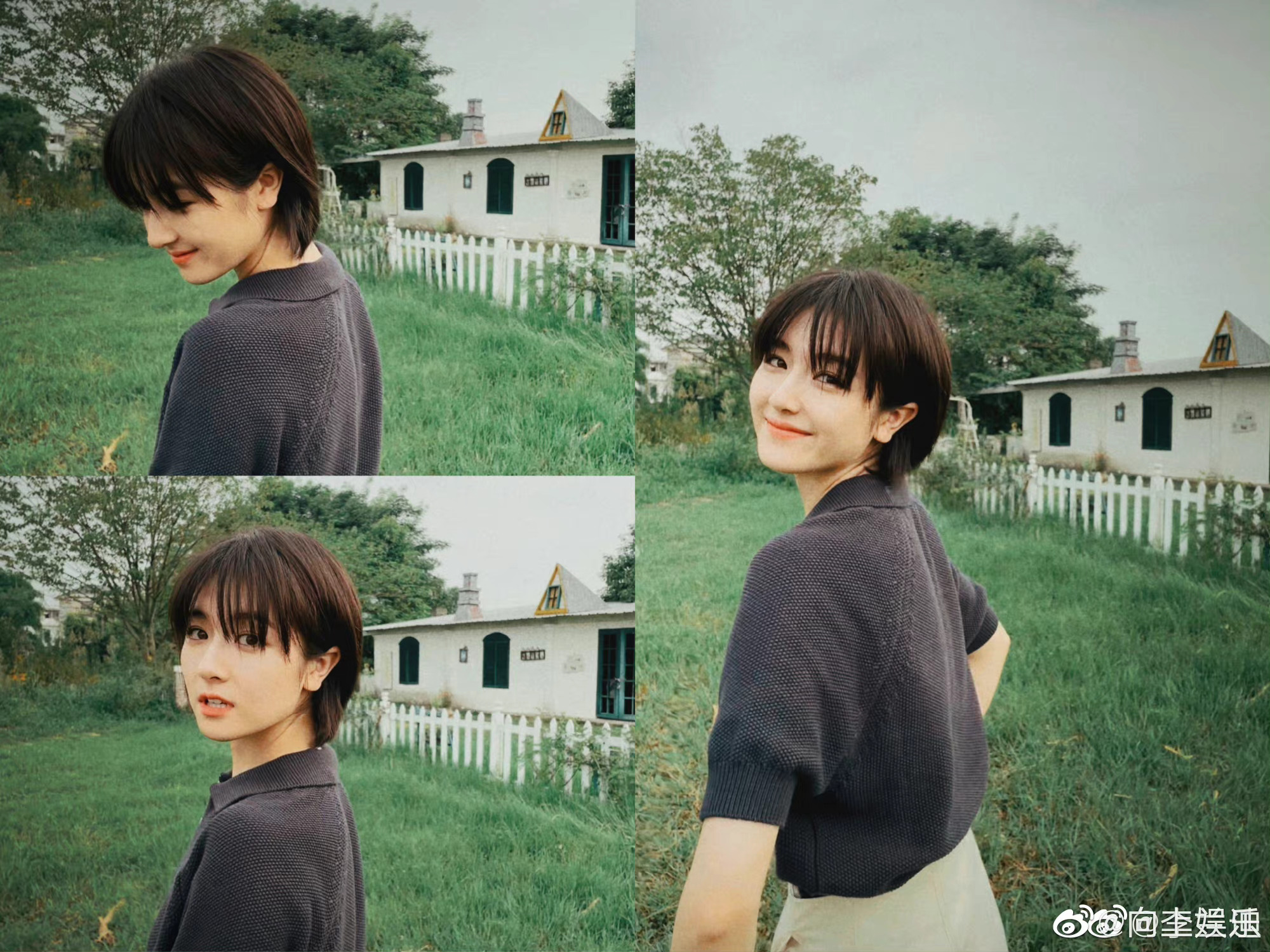 李兰迪日常随拍9615 短发好好看啊 好青春的妹妹_高清图集_新浪网