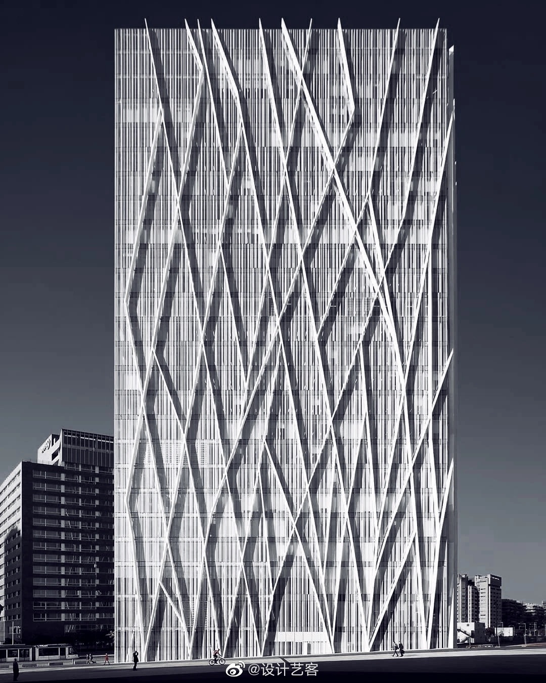 建筑表皮艺术线条的构成