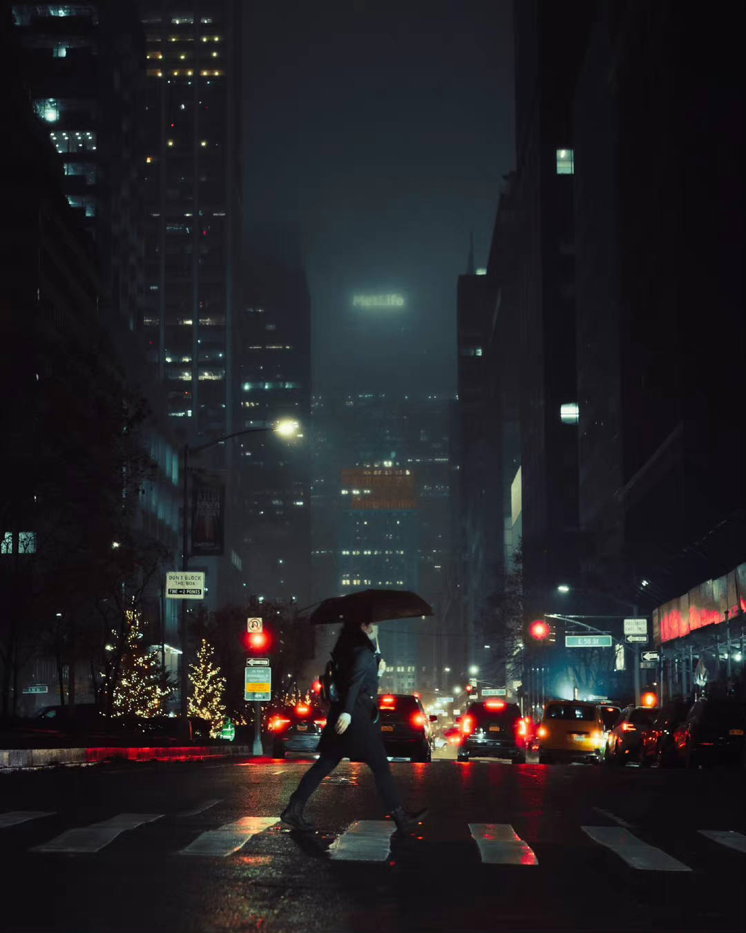 雨夜纽约 | 摄影师riks le grand赛博朋克感的街头影像