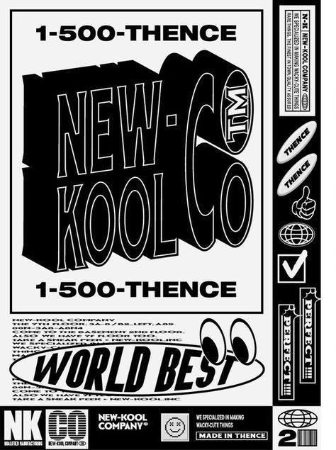 单色复古风海报设计参考