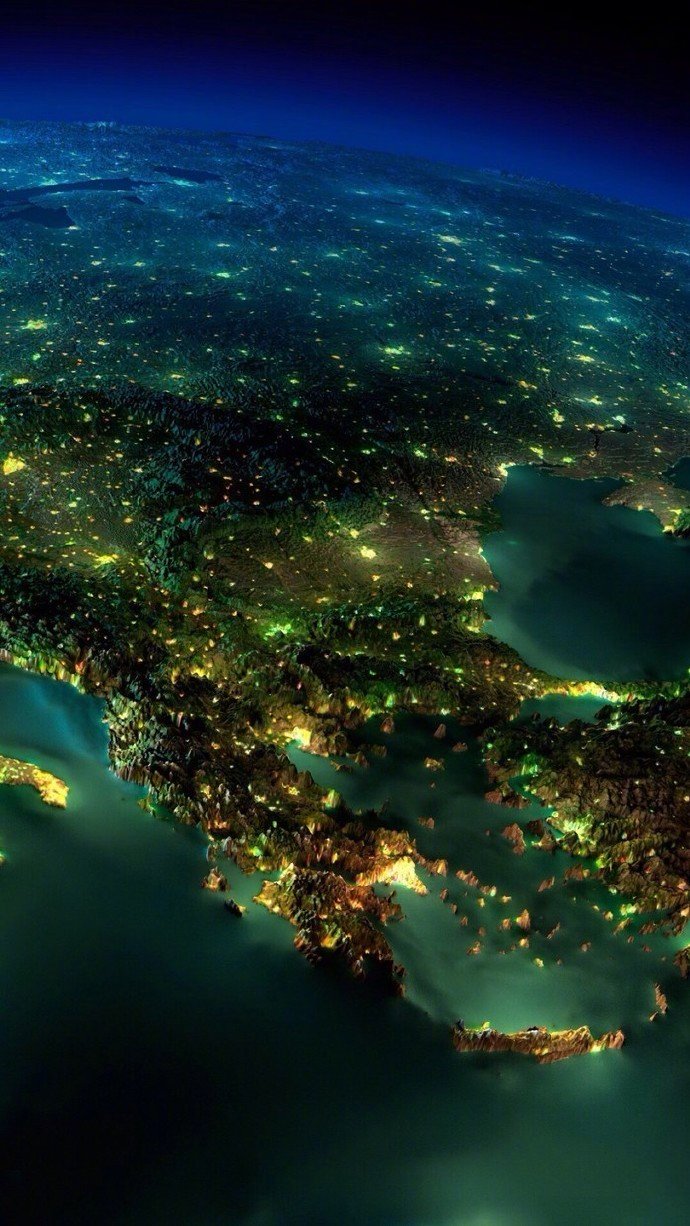 nasa航拍到的地球各地夜景,夜光璀璨.你能认出都是哪里吗?__财经头条