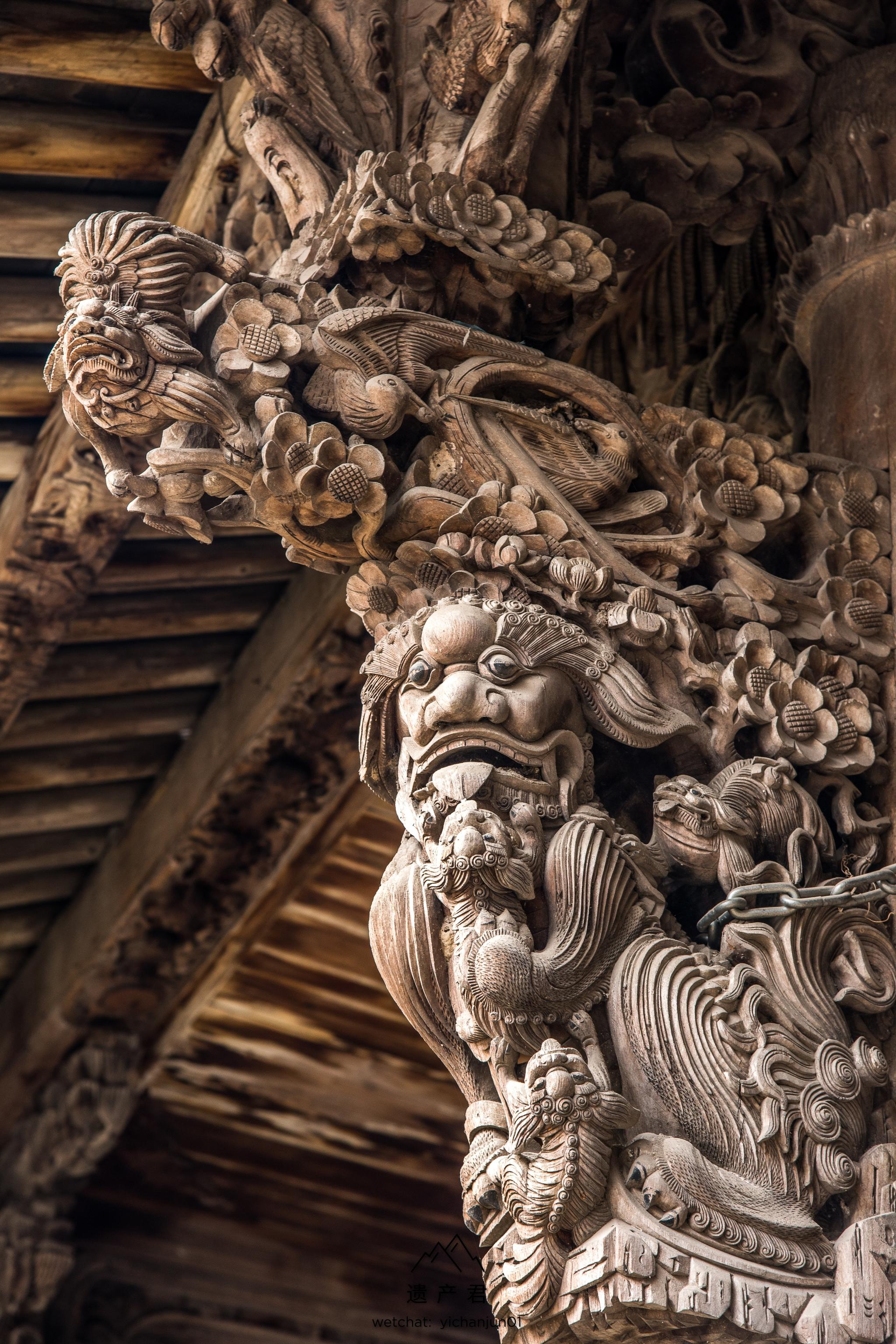 浙江东阳木雕,清代古民居上的装饰