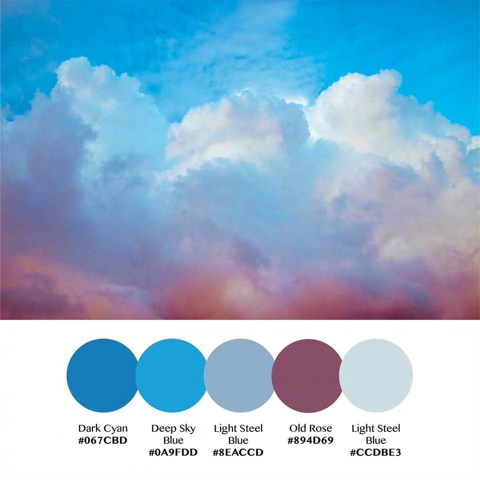 转需一组天空的色彩配色