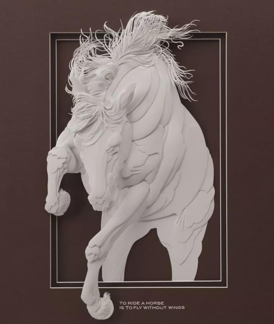 意大利艺术家calvinnicholls纸雕作品