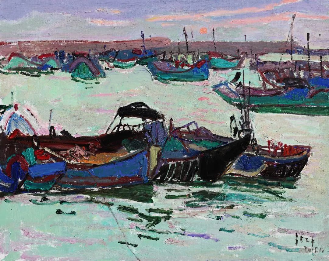 从草原的绿到大海的蓝,张立平——一位画家的游牧与漂流