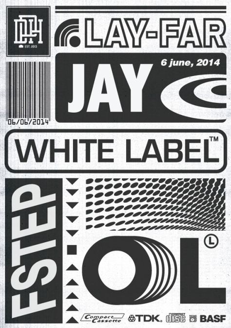 单色复古风海报设计参考