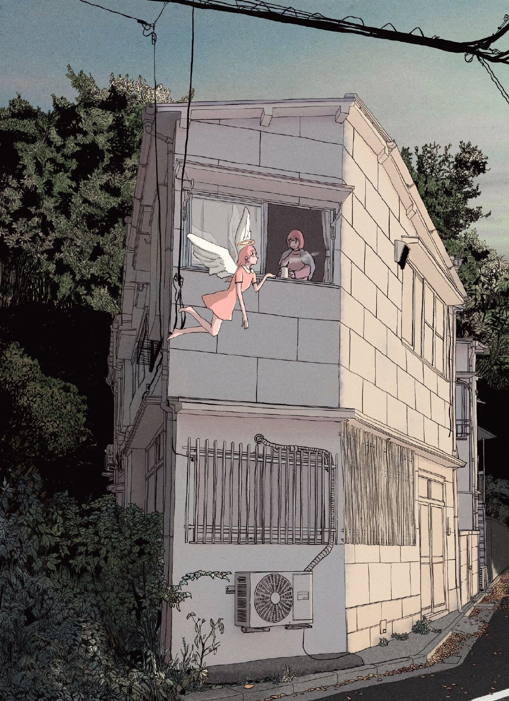 小清新又不失个性的人物插画，色彩浓郁，色调柔和且氛围感强休闲区蓝鸢梦想 - Www.slyday.coM