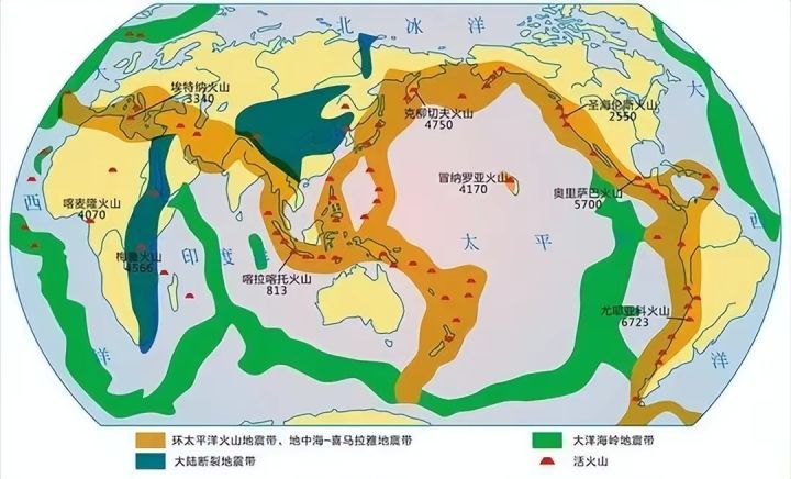 罗列的地震位置也能发现,出现的这些地震大部分位于环太平洋地震带上