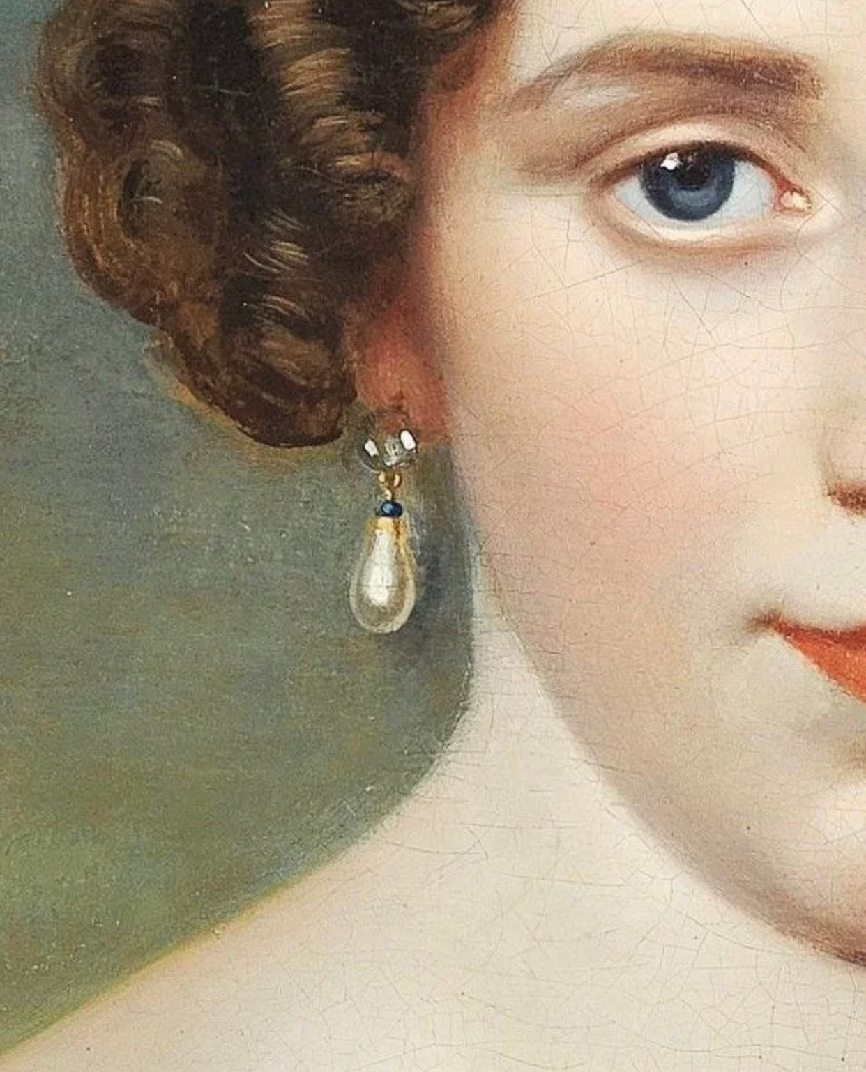 古典油画中的水滴形珍珠耳环__财经头条