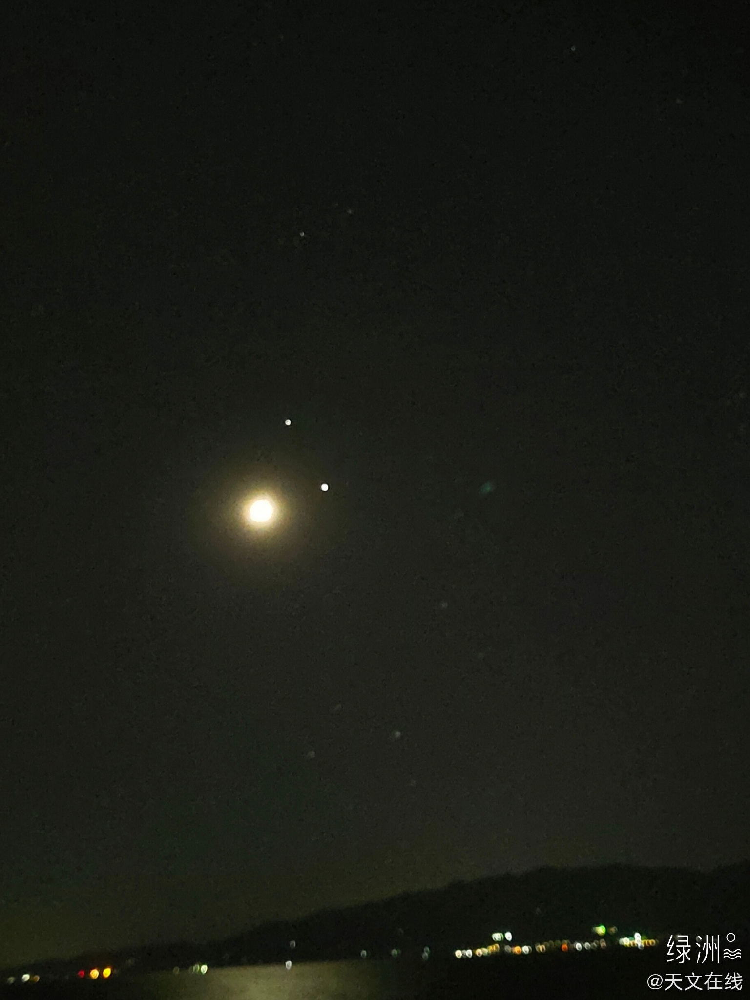 今晚的双星伴月,双星为木星和土星__财经头条