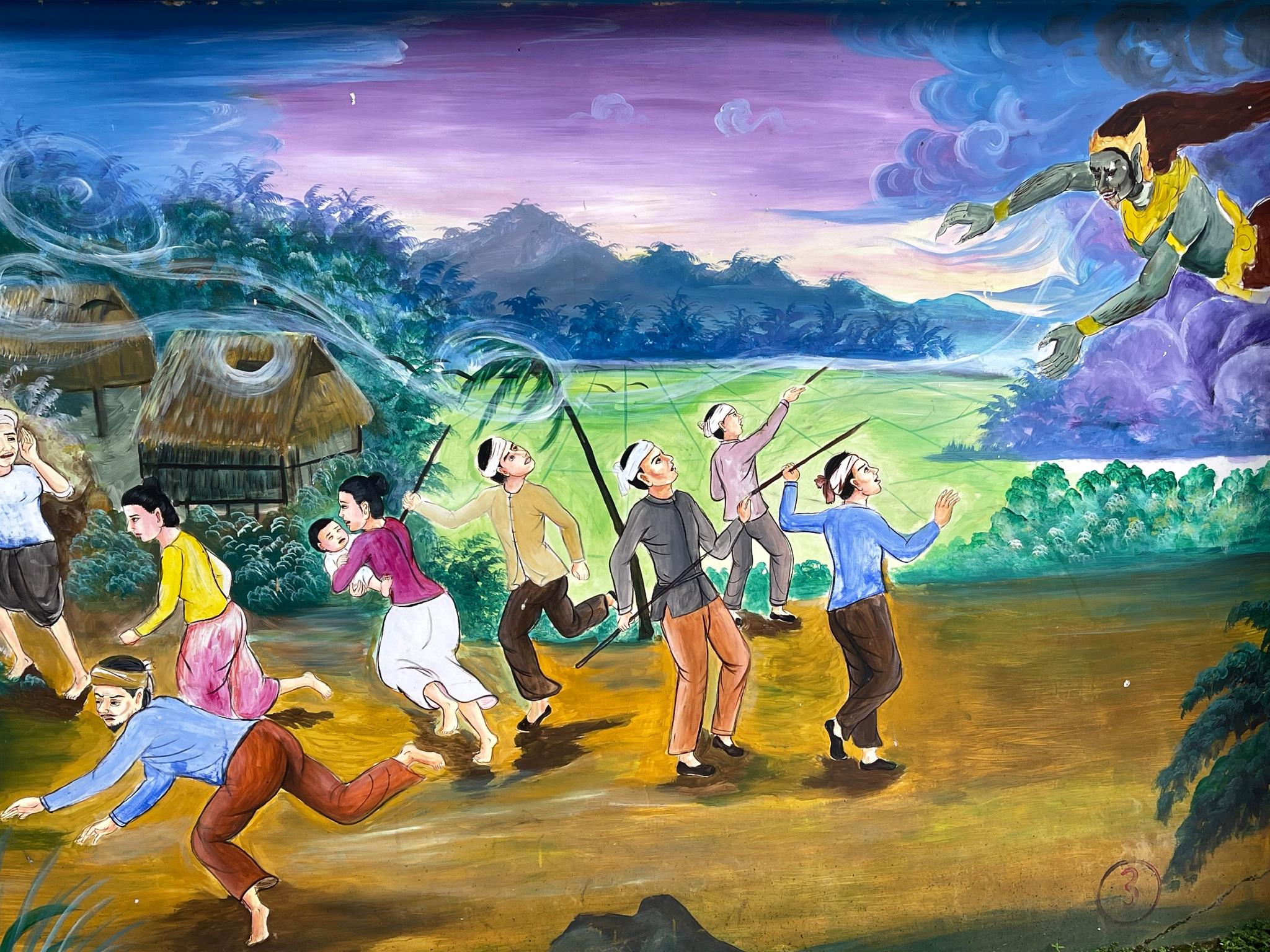 傣族寨子墙画,是降魔吗?有典故出处吗_高清图集_新浪网
