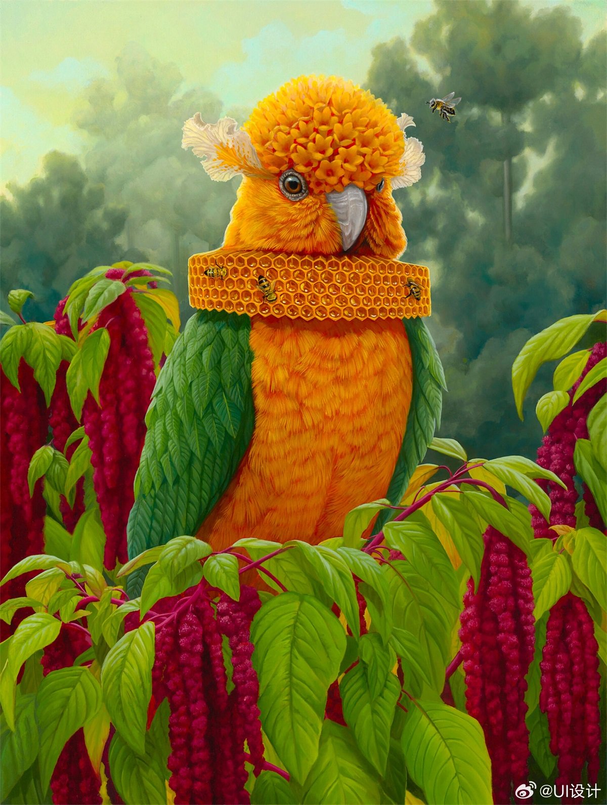 复杂精美动植物插画作品欣赏