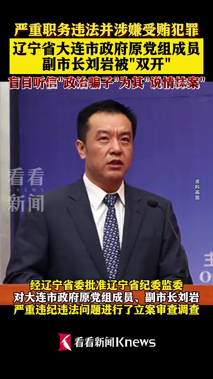 大连市政府原党组成员副市长刘岩被双开