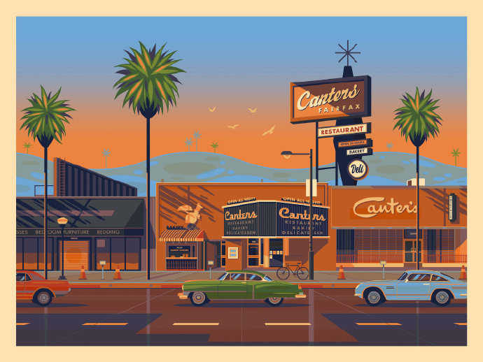 建筑物插画绘制插画师georgetownley