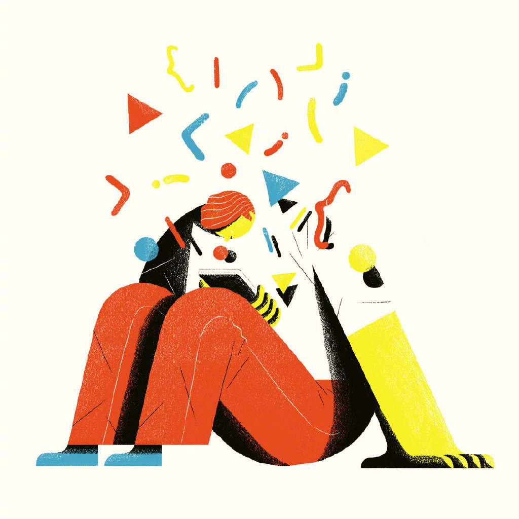 一组趣味的扁平插画 :variables