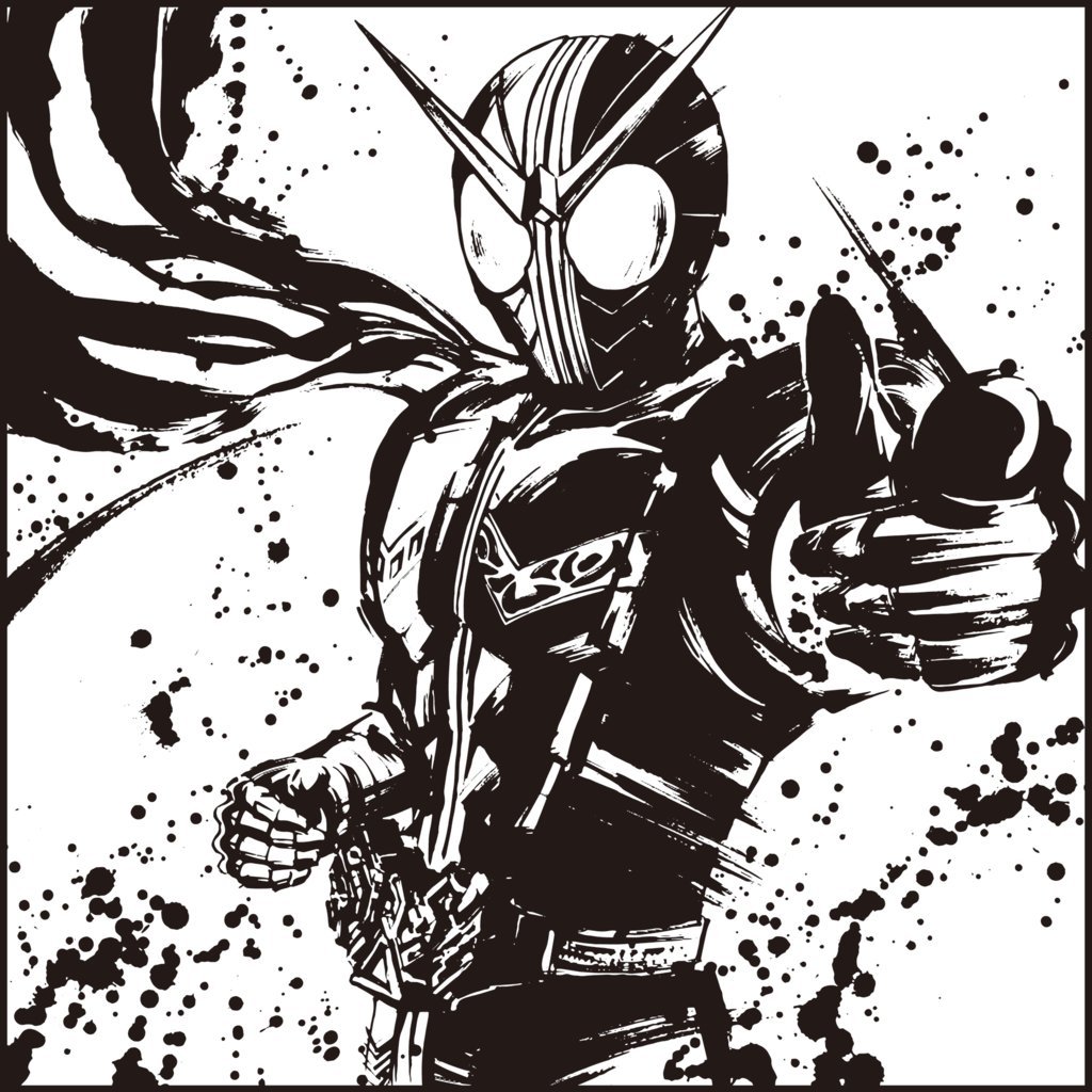 超赞的一番くじ b赏假面骑士墨式毛巾系列水墨画!_高清图集_新浪网