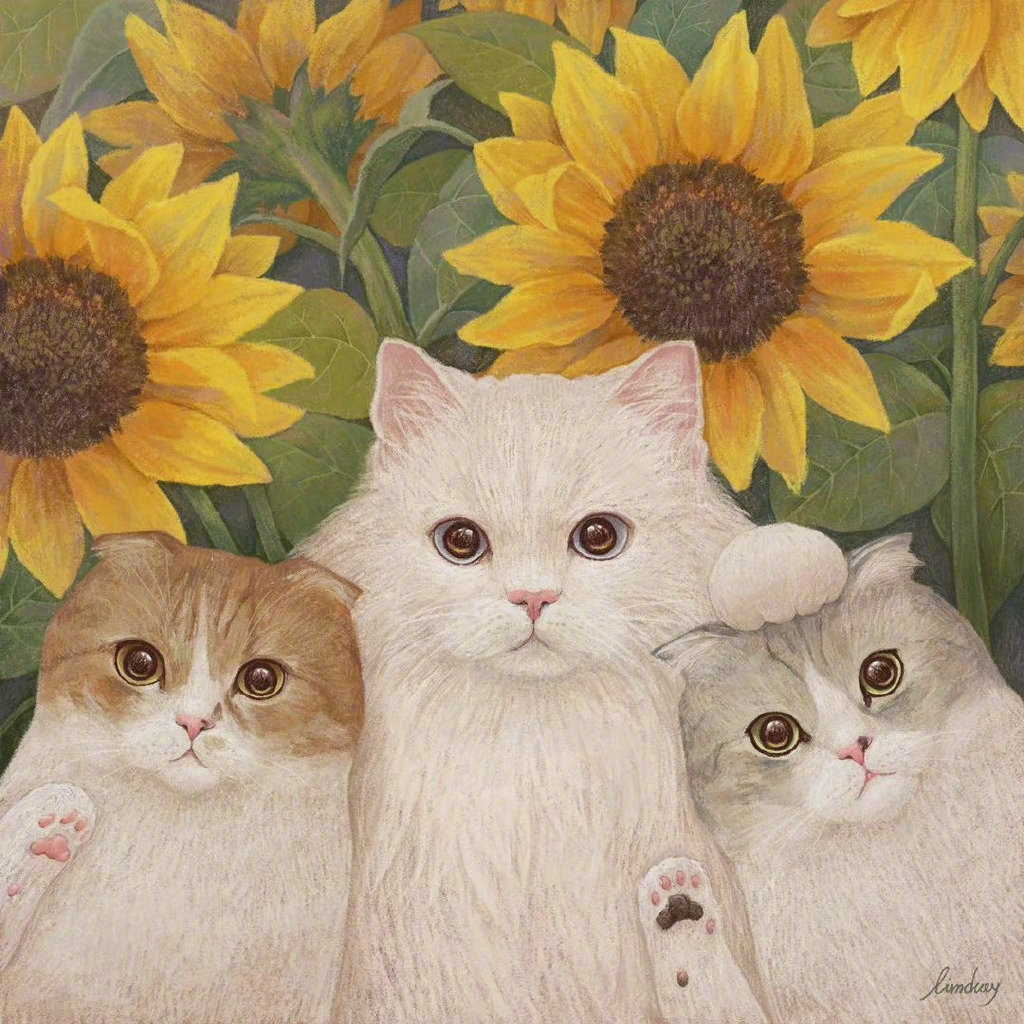 插画师 limduey 笔下敲可爱的猫咪日常__财经头条