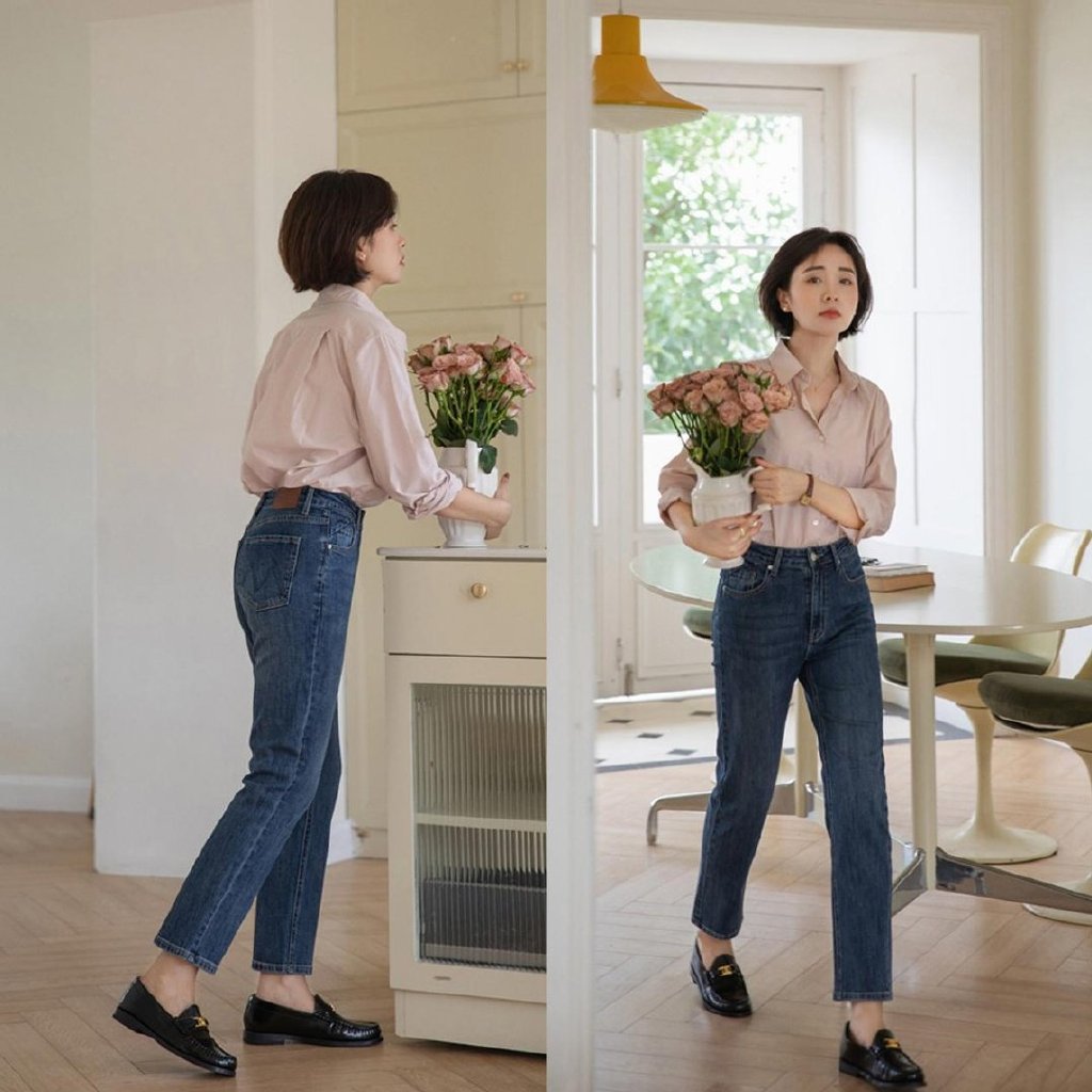 “衬衫”下面穿什么更好看？建议搭配“3种下装”，优雅有气质感休闲区蓝鸢梦想 - Www.slyday.coM