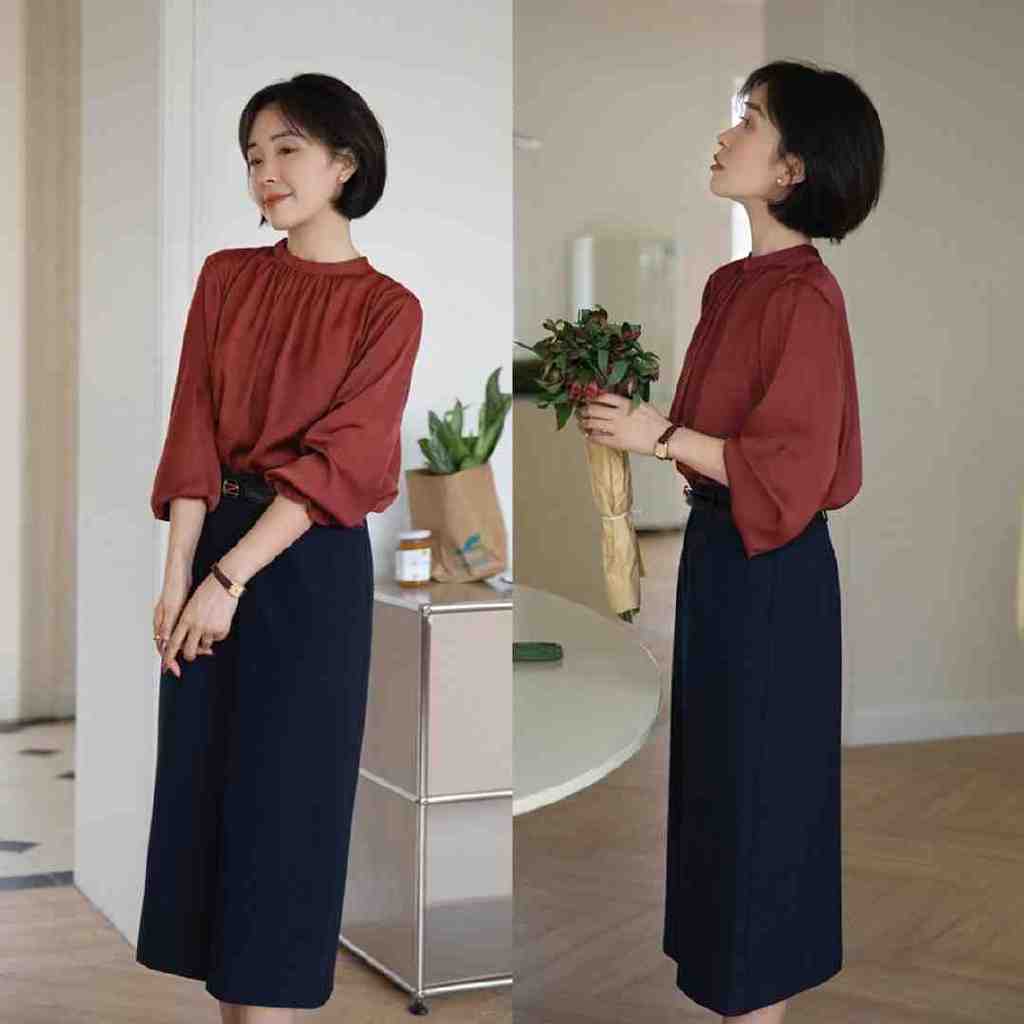 “衬衫”下面穿什么更好看？建议搭配“3种下装”，优雅有气质感休闲区蓝鸢梦想 - Www.slyday.coM