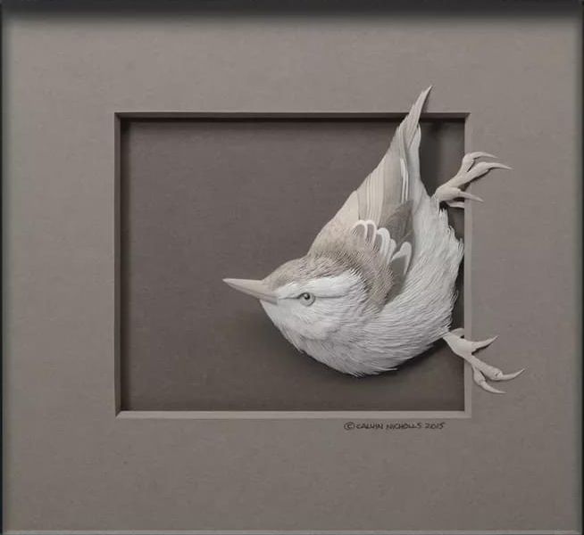 意大利艺术家calvinnicholls纸雕作品