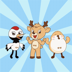 冬奥会黄海湿地吉祥三宝代表队来啦