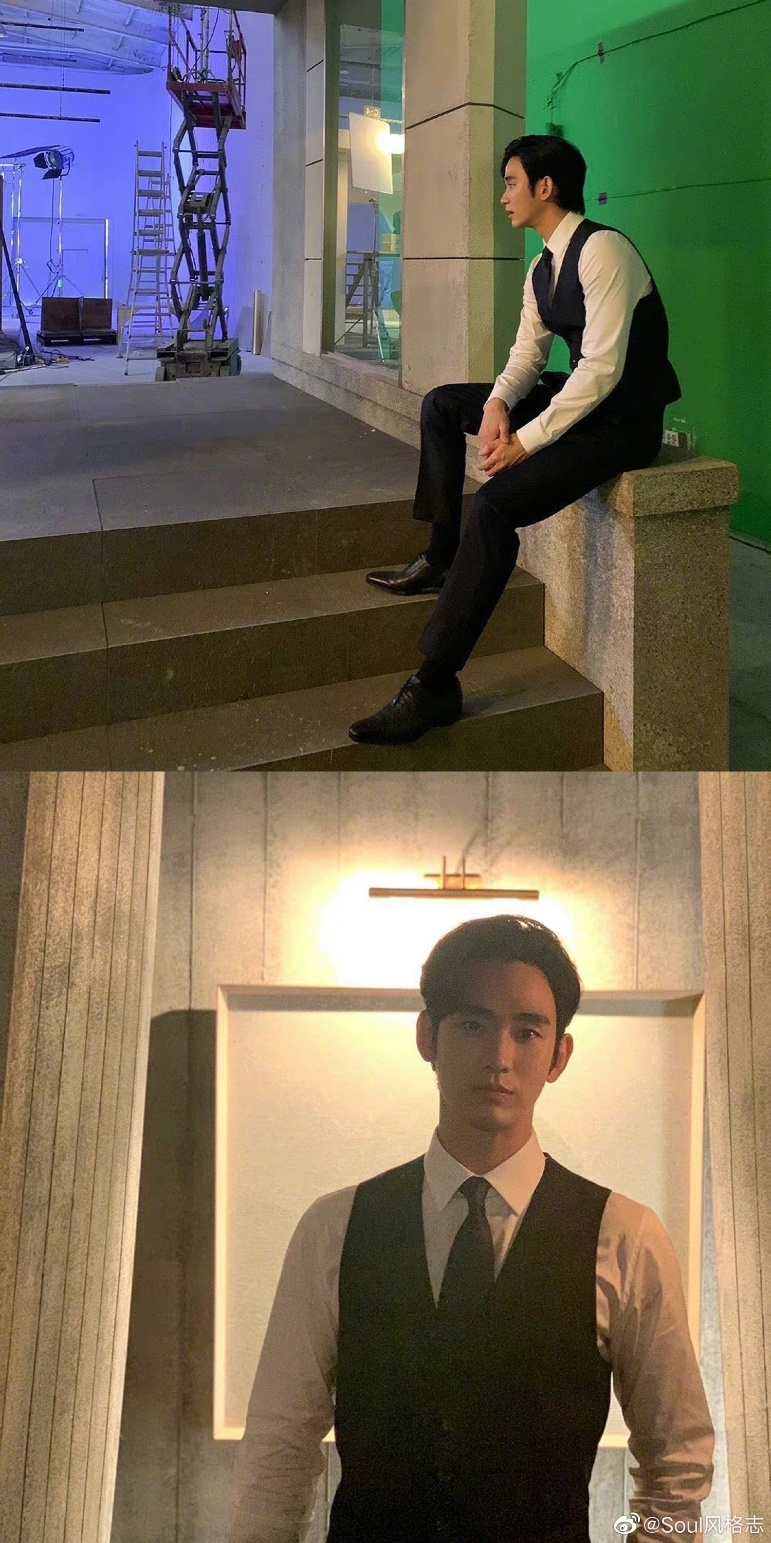 金秀贤ins照片分享在新剧某一天