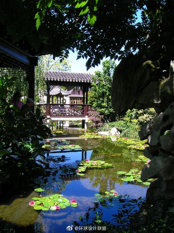 中式古典园林造景