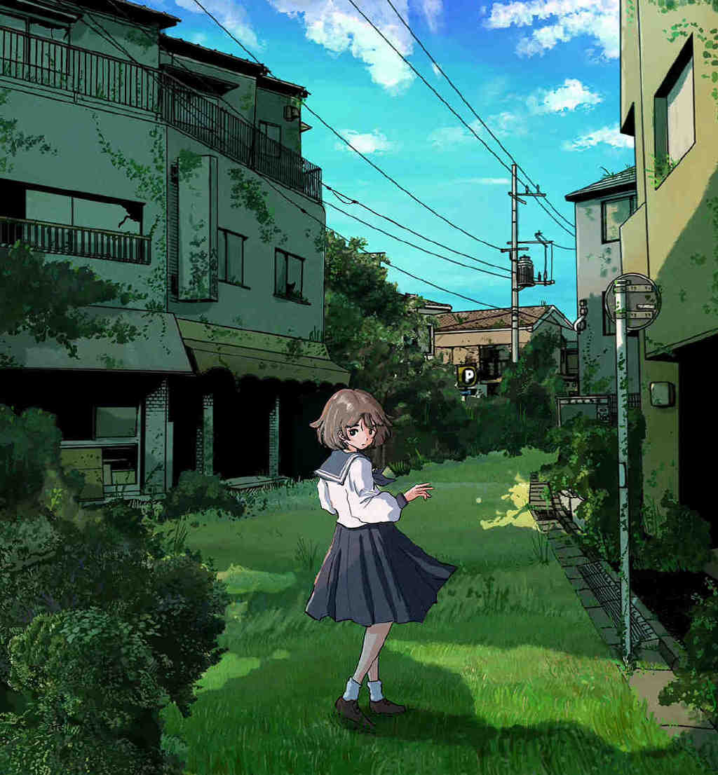 小清新又不失个性的人物插画，色彩浓郁，色调柔和且氛围感强休闲区蓝鸢梦想 - Www.slyday.coM