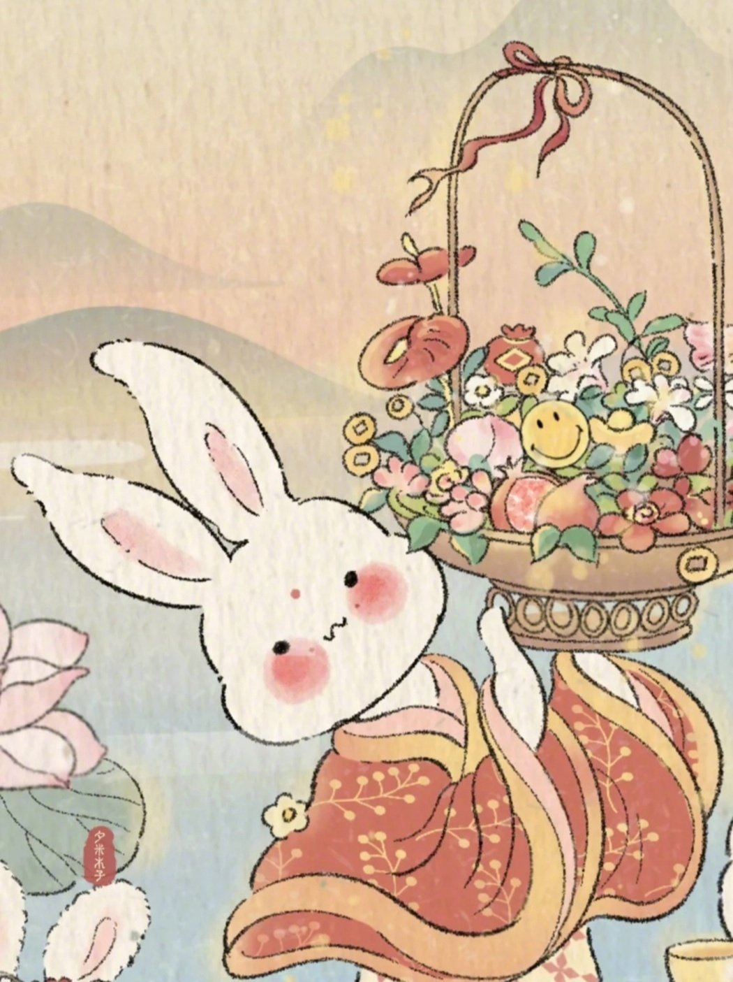 古风兔子夕米木子