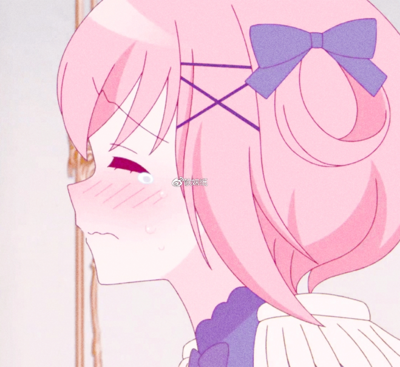 自截动漫头像《只要别西卜大小姐喜欢就好》粉粉的女孩子78_高清