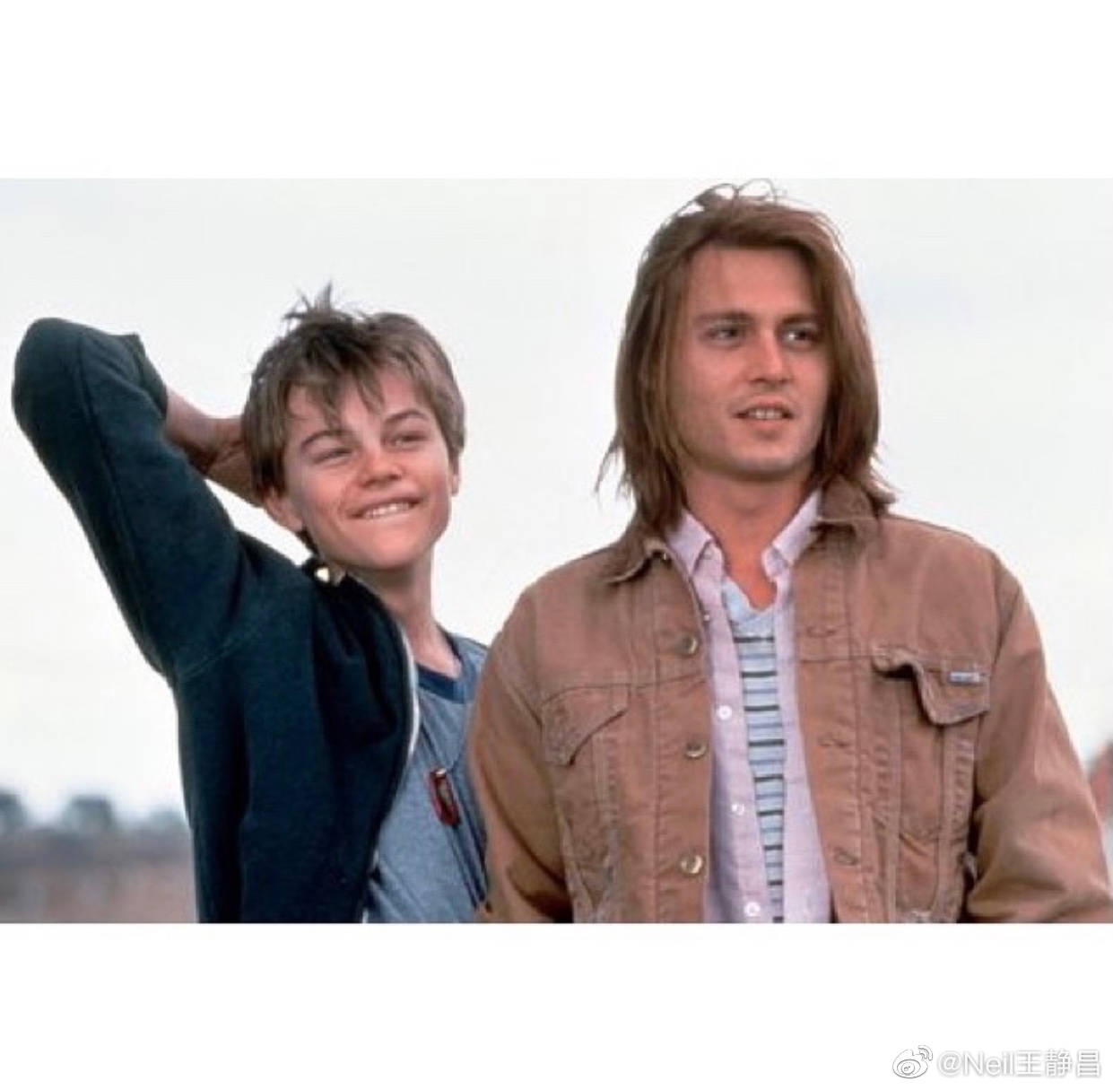 稚嫩的莱昂纳多和德普