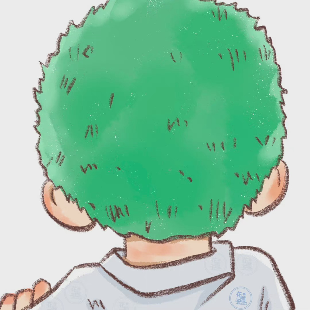 海贼王绿色头发的男生图片