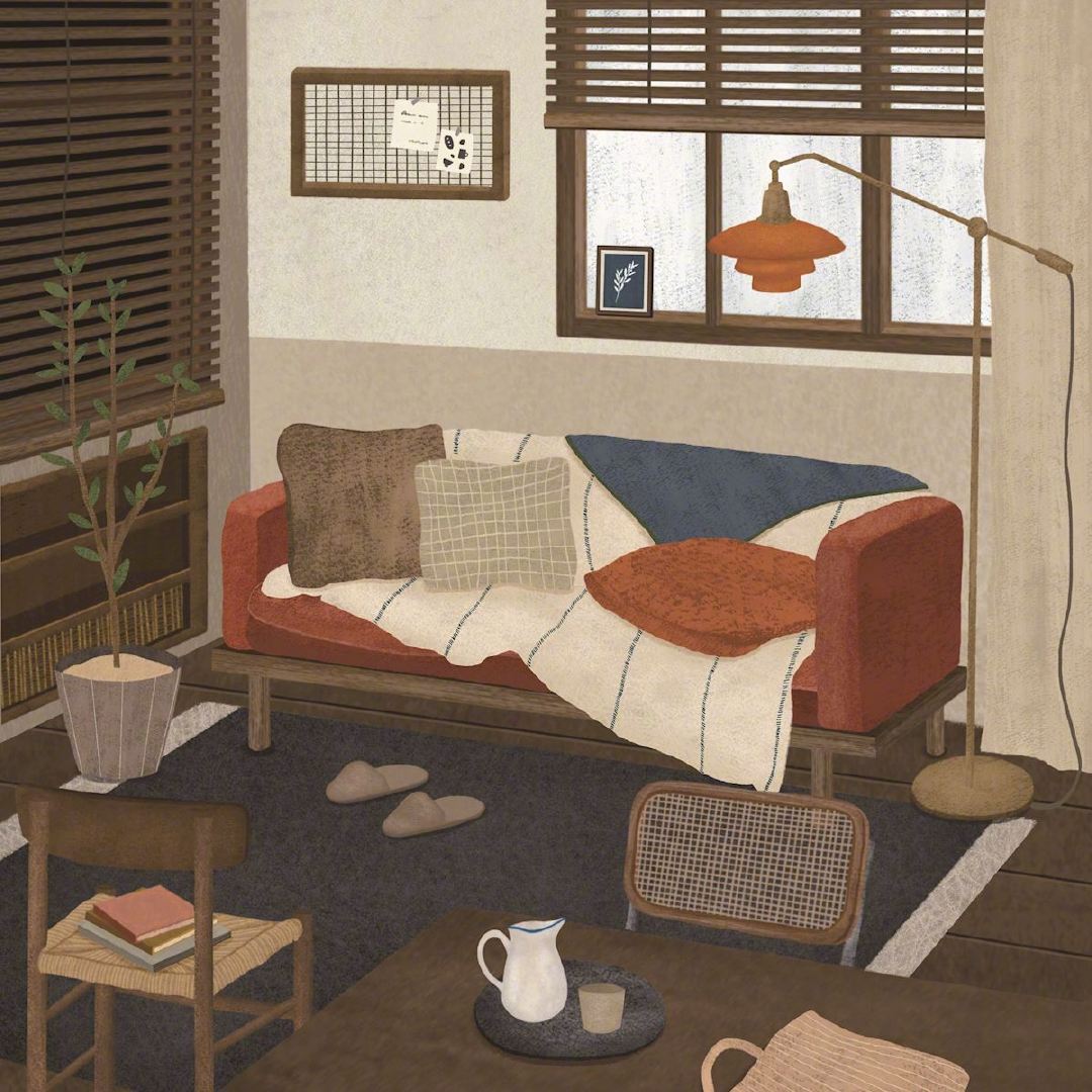 来自插画师 常芷 扁平风绘画作品__财经头条
