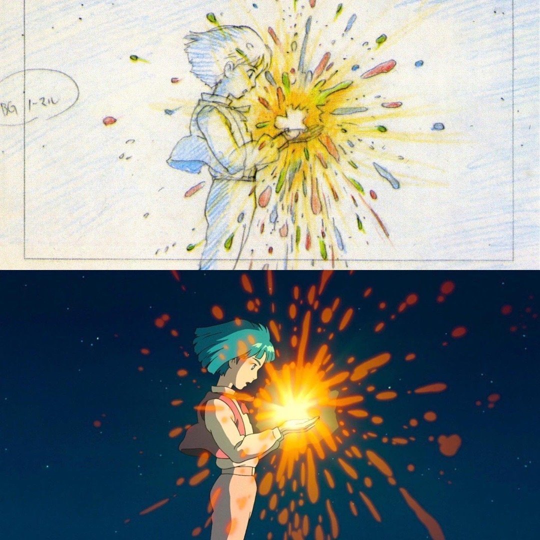 分享一组宫崎骏的手稿设计