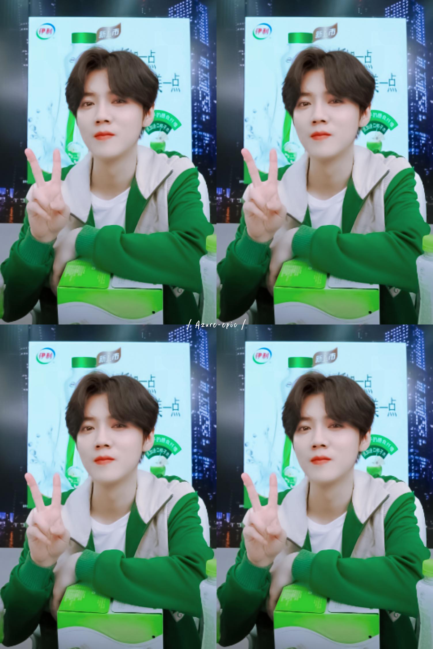 鹿晗五连拍饭修图上线