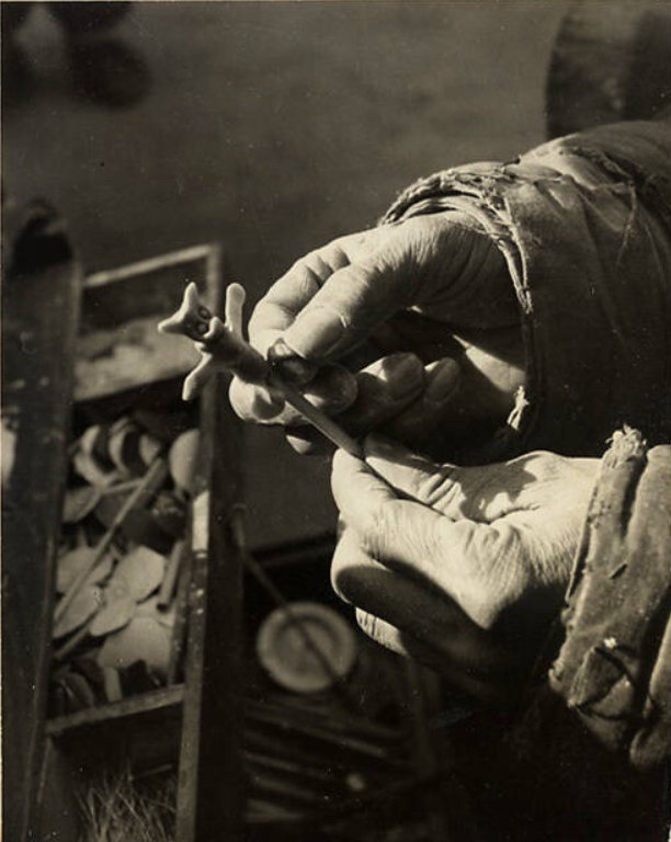 1930年代北平吹糖人老照片