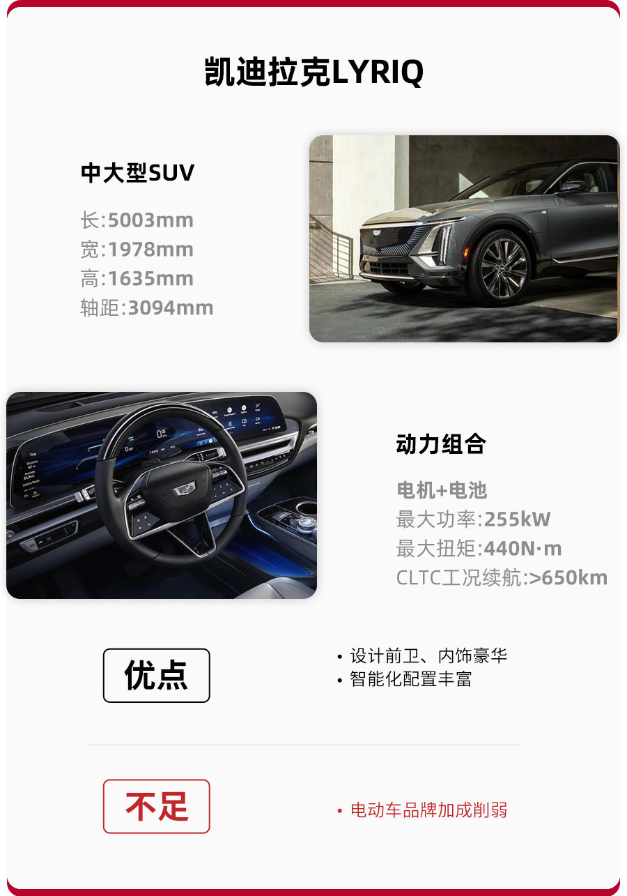 43.97万元起，国产凯迪拉克LYRIQ开启预售