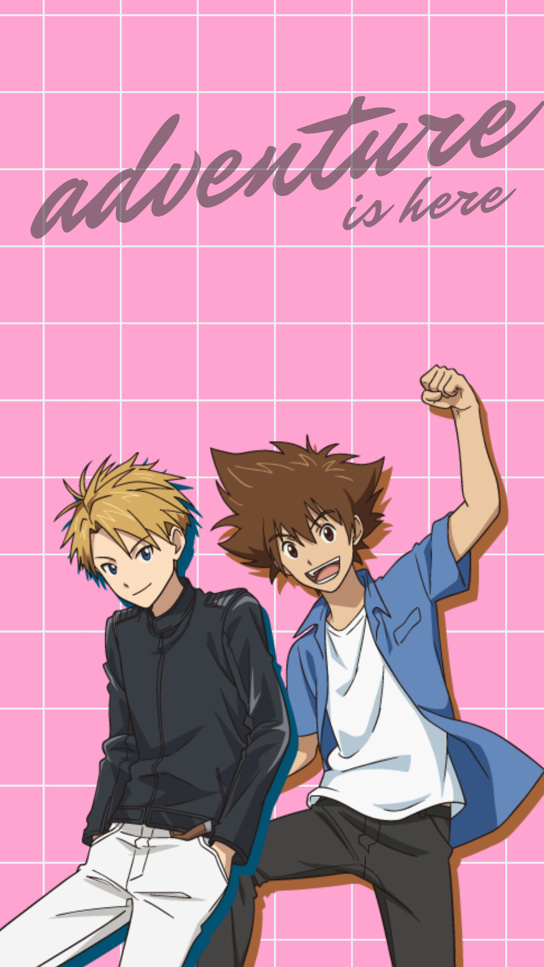 数码宝贝cp向自制壁纸