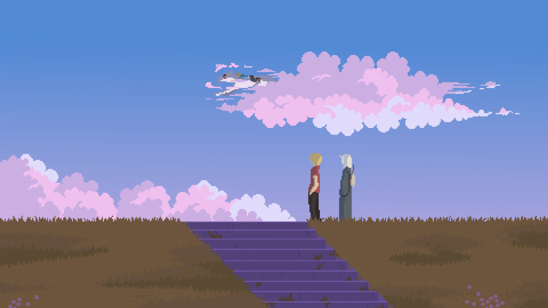 像素风壁纸 (绘:lorem ipsum) 画风也太治愈了