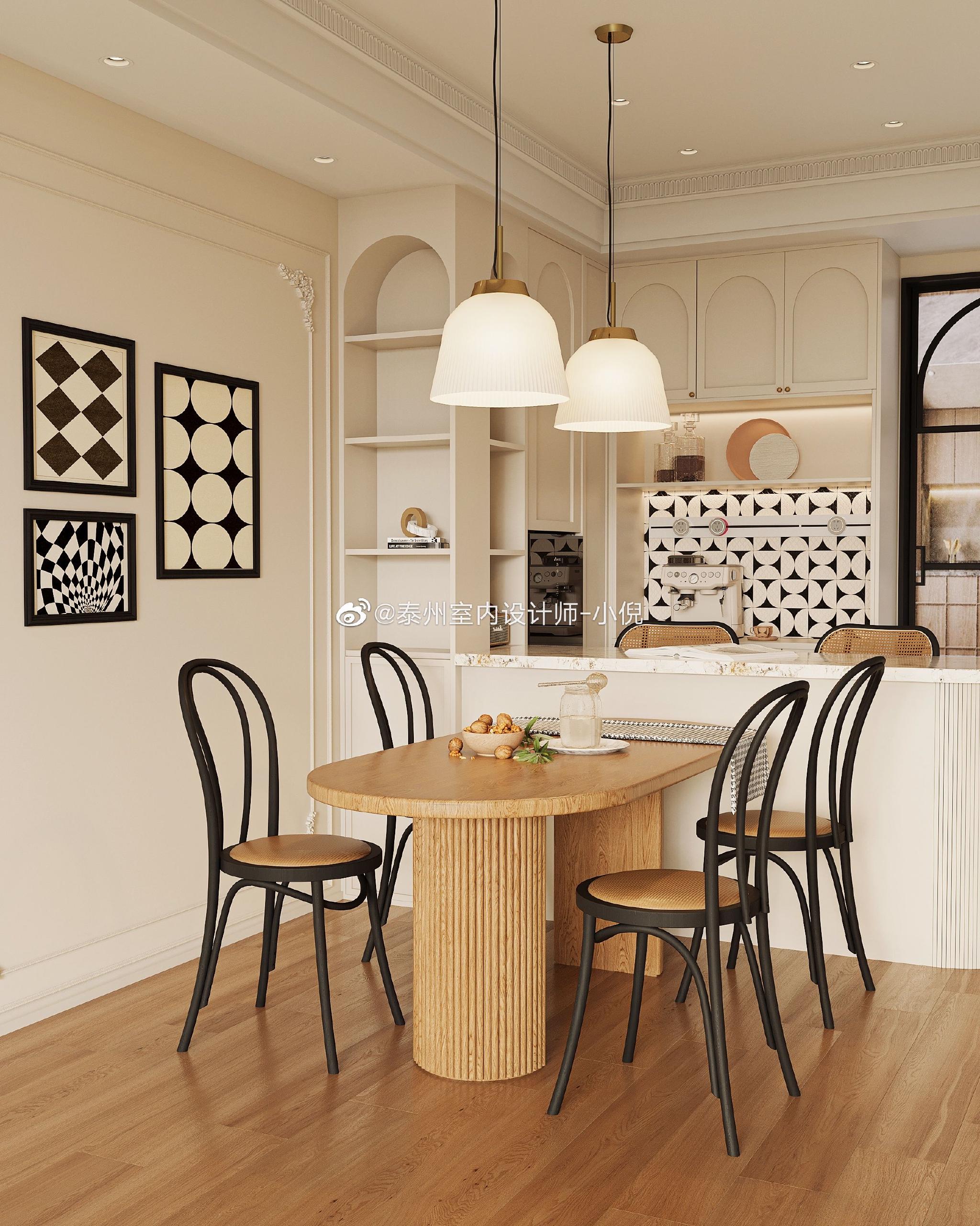 170平的复古美式住宅 设计师小倪,今天刚渲染结束……_高清图集_新浪