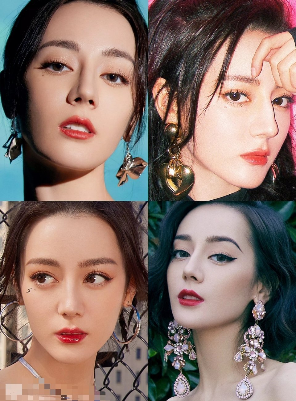 迪丽热巴耳环合集,你最喜欢哪一款?__财经头条