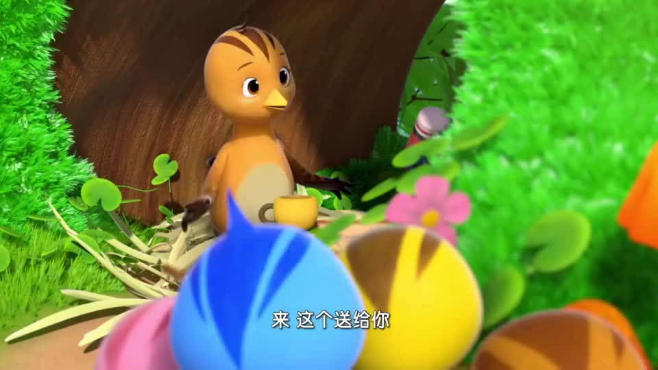 萌鸡小队神秘的鸽子阿姨能变出各种东西萌鸡们都很羡慕呢