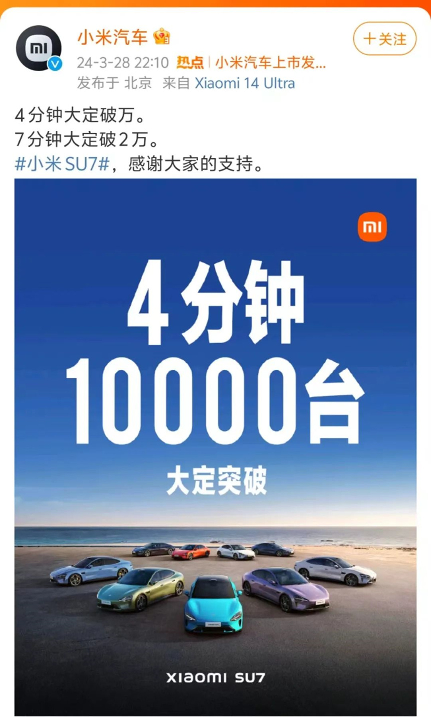 "蔚小理"表情包刷屏,实际上反映出小米su7(配置|询价)这场发布会商战
