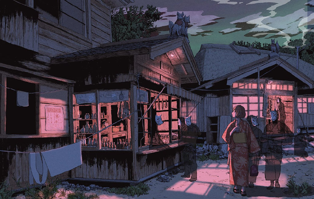 小清新又不失个性的人物插画，色彩浓郁，色调柔和且氛围感强休闲区蓝鸢梦想 - Www.slyday.coM