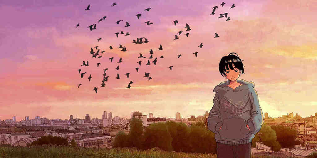 小清新又不失个性的人物插画，色彩浓郁，色调柔和且氛围感强休闲区蓝鸢梦想 - Www.slyday.coM