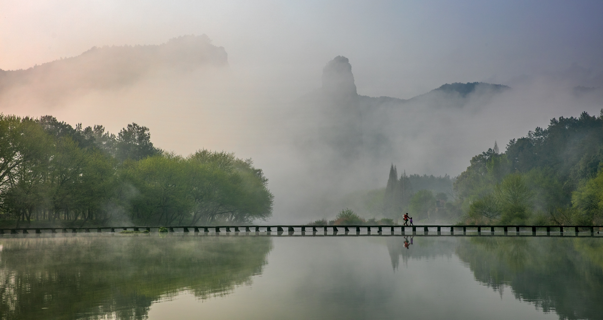 浙江丽水缙云仙都风景