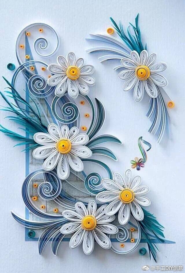 妙手生花,美到极致的手工衍纸diy__财经头条